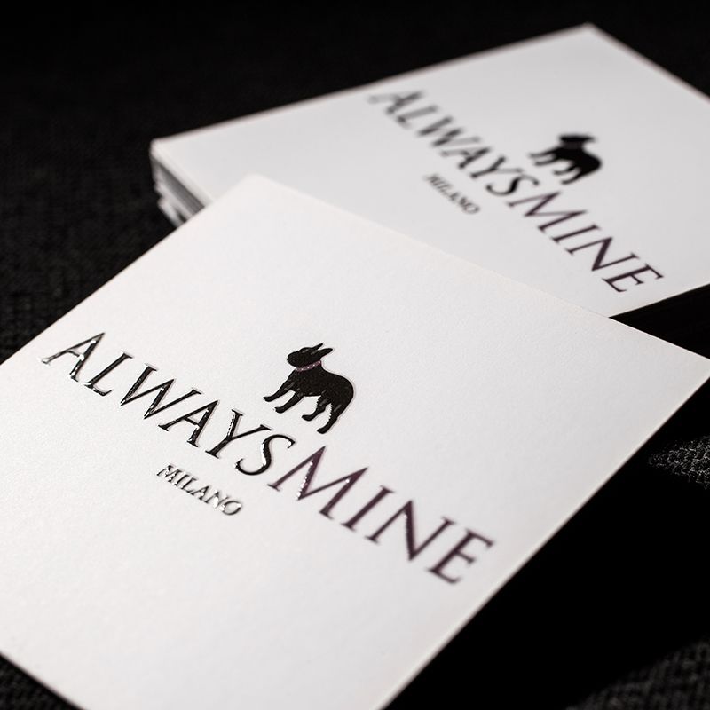 Elegant business cards with minimalist white design sophisticated typography and refined logo. Sprint24.