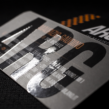 UV relief business cards with sophisticated embossing technique for dimensional depth and texture. Sprint24.